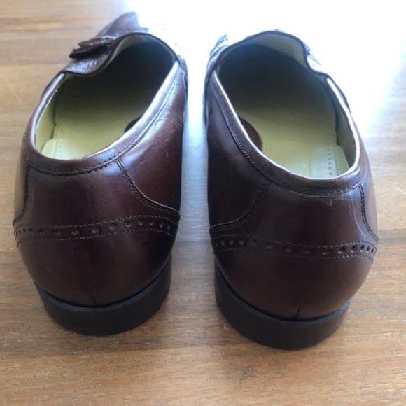 Paragon Men's Brown Leather Tassel Loafers Slip On US 10D Handcrafted in Brazil - Picture 4 of 8